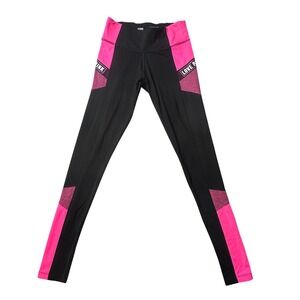 Pink Victoria's Secret Leggings Womens XS Black Ultimate Colorblock Yoga Pants